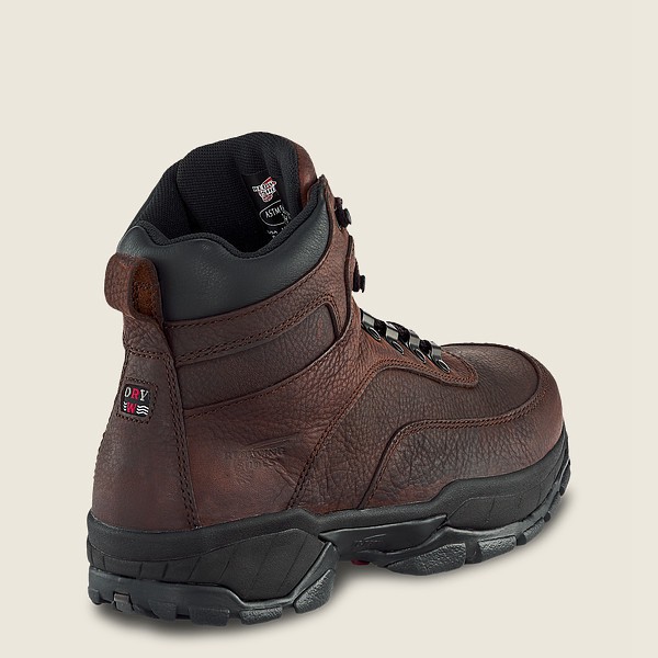 Botas Red Wing Hiking Hombre Marrom Oscuro - Truhiker - 6-Inch Waterproof Soft Toe - 508-EQWXTI